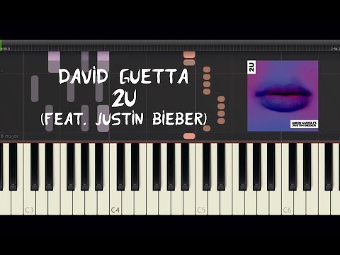 David Guetta - 2U (feat. Justin Bieber) - Piano Tutorial by Amadeus (Synthesia)