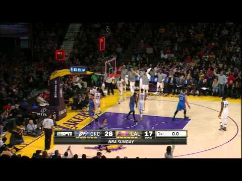 Jordan Clarkson Buzzer-Beater | Thunder vs Lakers | March 1, 2015 | NBA 2014-15 Season