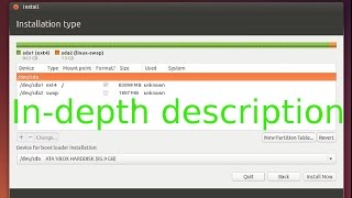 In-depth description / tutorial of Ubuntu installation (Part 2d) [manual HD configuration]