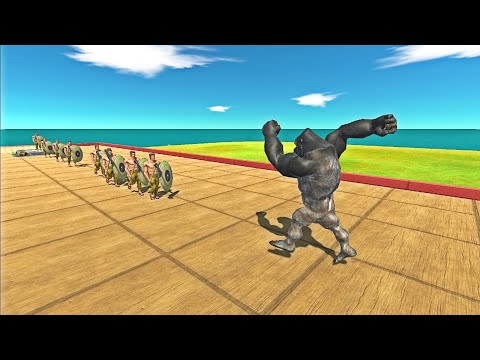 Tournament of Armies Primates vs Humans - Animal Revolt Battle Simulator