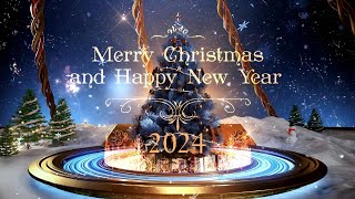 Christmas ECards Merry Christmas Happy NewYear 2024 E Card. Beautiful christmas video.