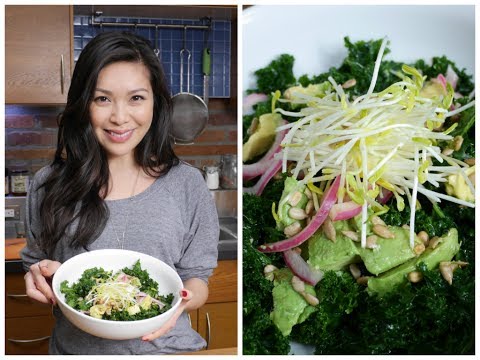 Massaged Kale and Avocado Salad I Debbie Wong's Wok and Gong