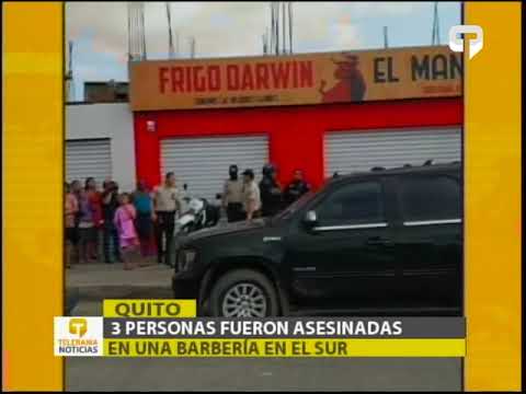 3 personas fueron asesinadas en una barbería en el sur