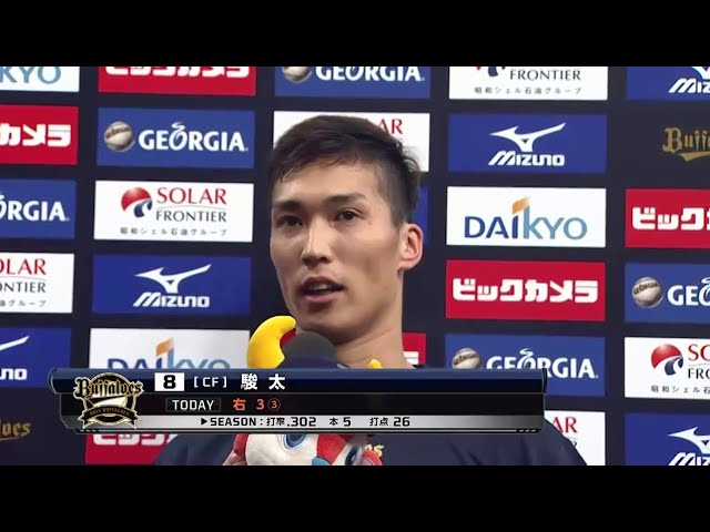 バファローズ駿太選手ヒーローインタビュー 2014/9/6 Bs-F