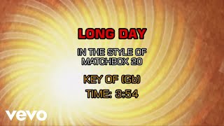 Matchbox Twenty - Long Day (Karaoke)