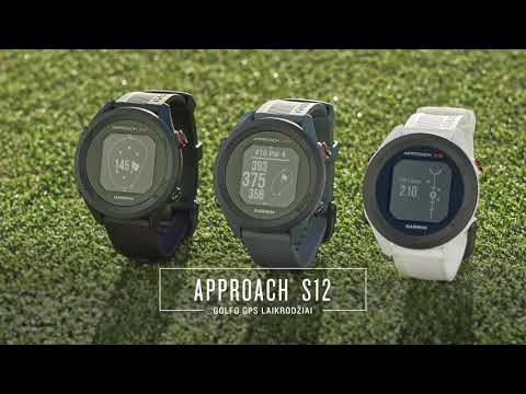 Išmanusis laikrodis Garmin Approach S12,  Baltas video