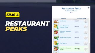 How to Use Restaurant Perks (Cheats) - The Sims 4
