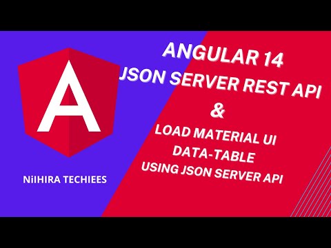 Json Server Rest Api In Angular 14 Load Material Ui Data Table Using Json Server Rest Api Data