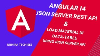 JSON Server REST API in Angular 14 | load Material UI data table using JSON Server rest API data