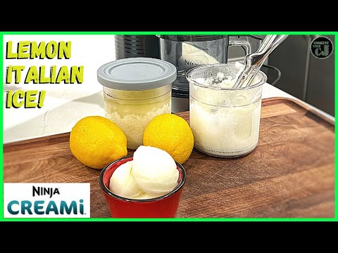 NINJA CREAMI LEMON ITALIAN ICE! Ninja Creami Recipe!
