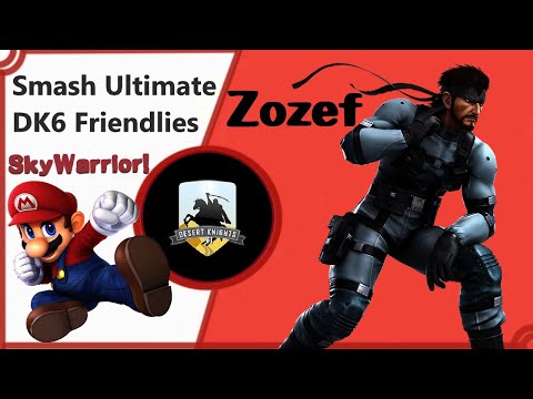 Smash Ultimate - DK6 Friendlies [BO5] - SkyWarrior! (Mario) vs Zozef (Snake, Roy) [Missing game 5]