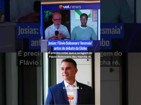 Flávio Bolsonaro ‘desmaia’ antes do debate da Globo, avalia Josias de Souza