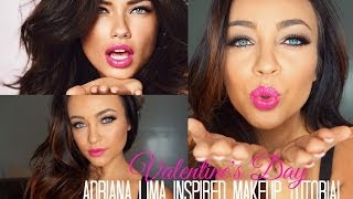 Adriana Lima Inspired Valentine's Day Makeup Tutorial ♡