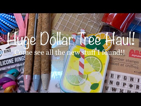 Huge Dollar Tree Haul!!! So many new goodies for my craft room! Fun stuff!