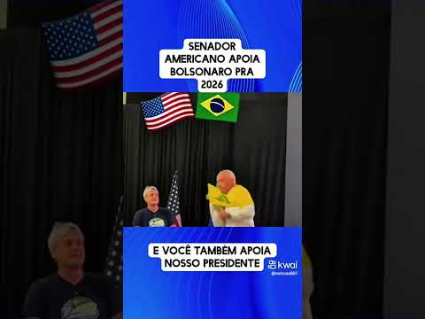 SENADOR AMERICANO VESTE CAMISA DE BOLSONARO NA FRENTE DE TODOS #noticias #fazol #lula #noticia