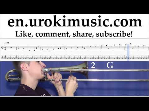 How to Play Trombone Luis Fonsi, Demi Lovato - Échame La Culpa Tabs Part#1 exercises, scales um