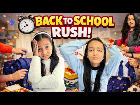 BACK TO SCHOOL RUSH 🏫👩‍🏫 | School Reopens After Vacation | Relatable | Aayu and Vanu