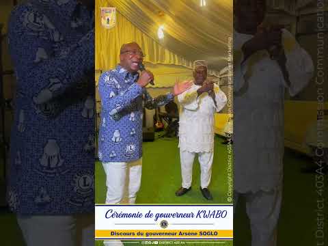 Discours du Gouverneur Arsène B. SOGLO lors de la cérémonie « Gouverneur Kwabo »