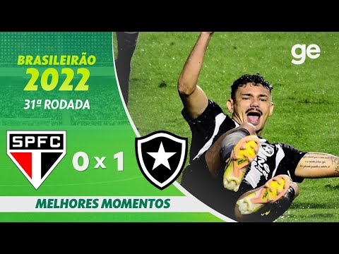 Gols e lances de São Paulo x Botafogo