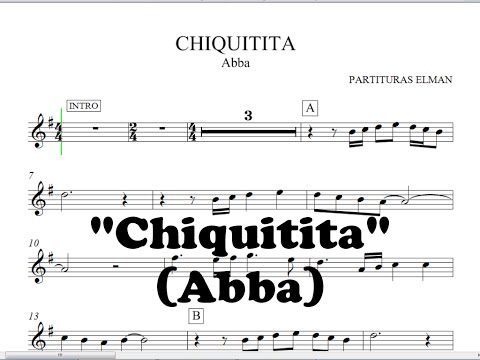 download lagu mp3 mp4 Chiquitita Abba Partitura, download lagu Chiquitita Abba Partitura gratis, unduh video klip Chiquitita Abba Partitura