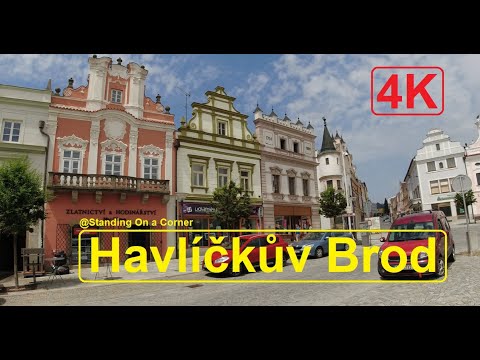VIRTUAL WALK: Historic centre of Havlickuv Brod #just #walk #czech #czechia #4k #bohemia