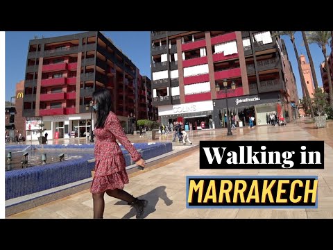 Walking Tour of Modern Marrakech - Morocco
