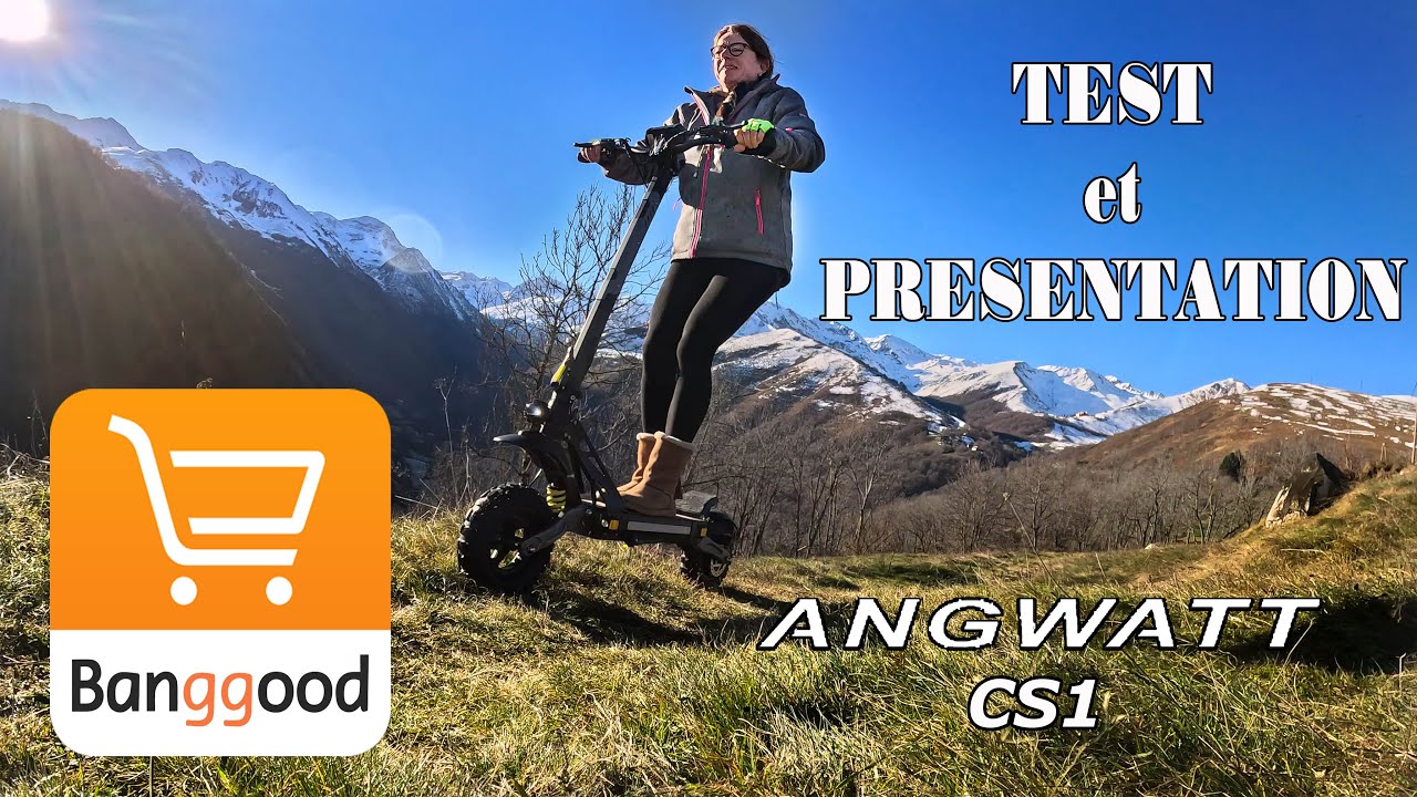 153 - Présentation et test trottinette électrique Angwatt CS1 #angwatt #cs1#banggood