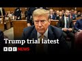 Former president Donald Trump doesn't testify as defence rests in criminal trial | BBC News