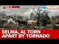 Downtown Selma, Alabama Torn Apart By Dangerous Tornado