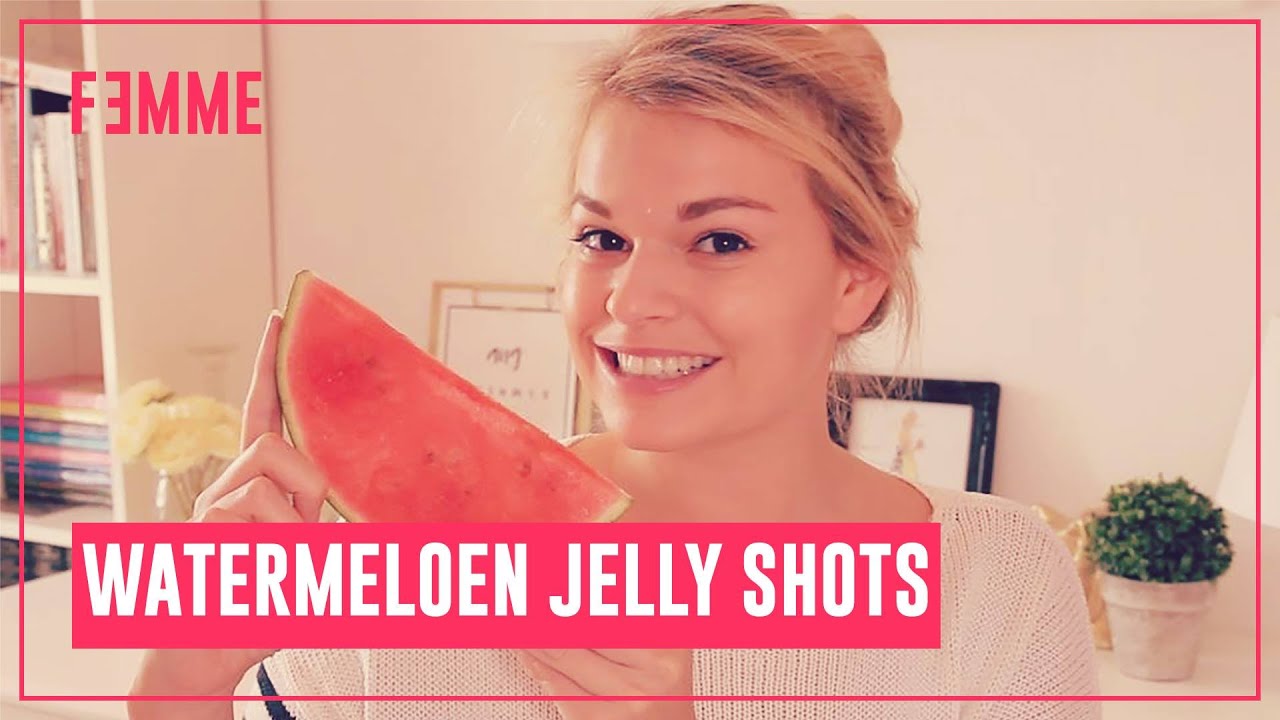 Femme ♥ Watermeloen Jelly shots