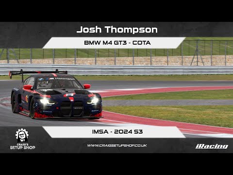 iRacing - 24S3 - BMW M4 GT3 - IMSA - COTA - JT