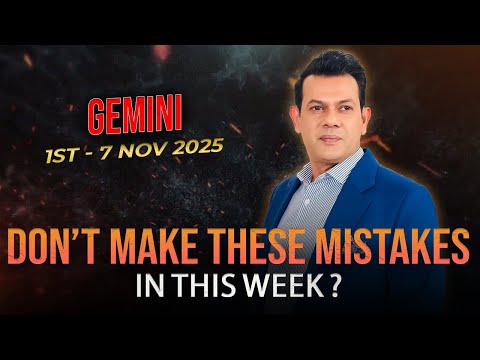 Gemini Weekly Horoscope (1st – 7 Nov 2025)