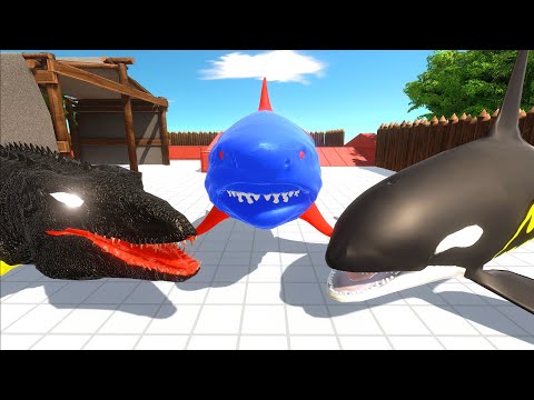 DEATH RUN FORT VS SUPERMAN MEGALODON - Animal Revolt Battle Simulator