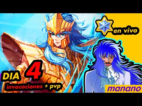 POSEIDON Invocaciones + PVP EN VIVO - DIA #4/7 - Saint Seiya Awakening Summons