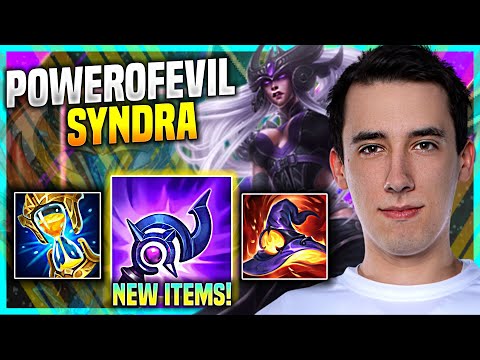 POWEROFEVIL PICKS SYNDRA WITH NEW ITEM LUDEN'S! - TSM PowerOfEvil Plays Syndra MID vs Viktor! |