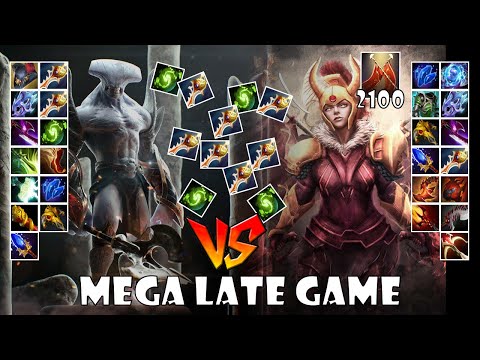 Legion Commander 2100 Damage vs Faceless Void FUll Items - Godadico Dota