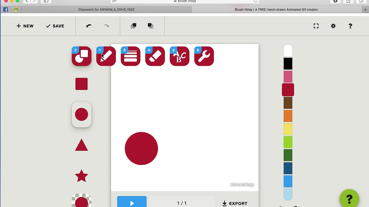 Brush Ninja- Bouncy Ball Tutorial