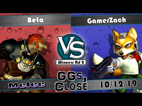 Beta (Ganon) vs. GamerZach (Fox) - Winners Rd 2 - 3-0 Close Tho