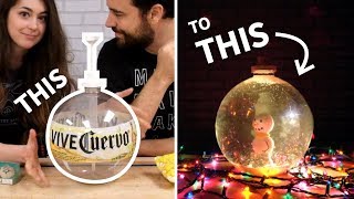 Holiday Thrift Store CHALLENGE (DIY Snow Globe)