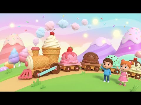 Choo-Choo Ice Cream Train! 🍦🚂 Learn Colors with Fun Scoops