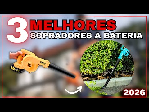 Sopradores e Aspiradores de Folhas a Bateria 2026: Makita DUB186, Bomder 21V/ The Black Tools TCB21B