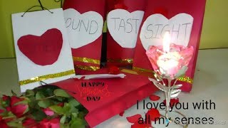 Valentine special 5 senses gift idea/  5 senses gift for him/ Diy 5 senses gift