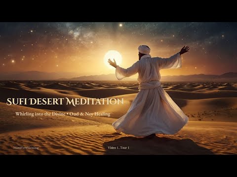 [V1] Sufi Desert Meditation–Whirling into the Divine| Mystic Oud & Ney Flute Healing #SufiMeditation