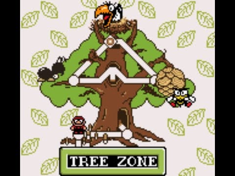 Super Mario Land 2 DX: 6 Golden Coins(GBC) Tree zone Walkthrough