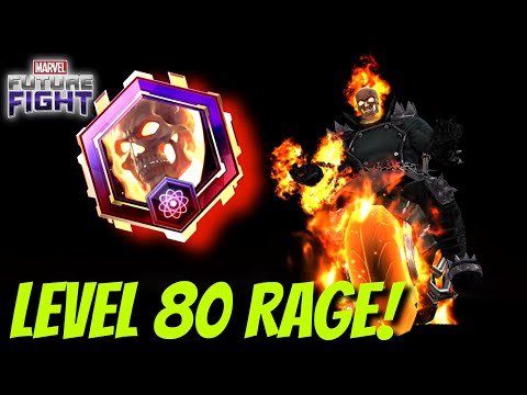 Ghost Rider Rage Returned Uniform Level 70 vs Level 80 Comparison Rage - Marvel Future Fight | MFF