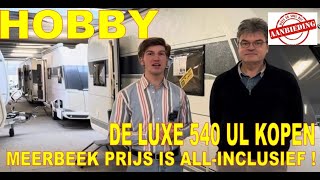 Hobby De Luxe 540 UL 2024 nu met € 3119,= extra korting FULL OPTIONS !!!