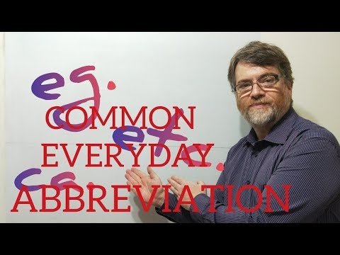 Tutor Nick P Lesson 184 Part 1 - Common Everyday Abbreviations Uses and Meanings