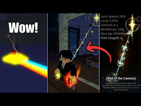 How to get Rod of the Cosmos and other rewards through Meteor Shards in Fisch | Roblox 