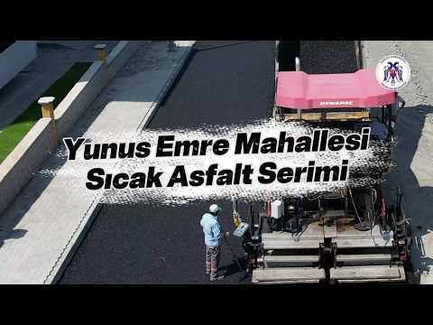 Yunus Emre Mahallesi Sıcak Asfalt Serimi