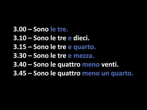 Język włoski dla początkujących (9) - Che ora e?
